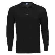 Dovre Wool Long Sleeve With Zipper Svart merinoull XX-Large Herre