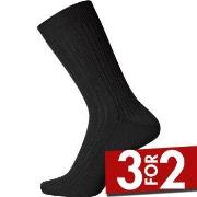 Egtved Strømper Wool Broadrib Sock Svart ull Str 40/43