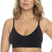 Missya BH Lucia Waffel Glitter Bra Top Svart polyamid Large Dame