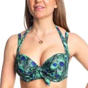 Missya Rose Bikini Strapless Halterneck Print Grønn D 85 Dame