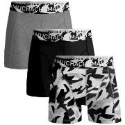 Muchachomalo 3P Cotton Stretch Duche Boxer Svart/Grå bomull XX-Large H...