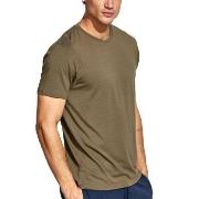 Panos Emporio Base Bamboo Tee Oliven Small Herre