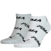 Puma Strømper 2P BWT Sneaker Sock Hvit/Grå Str 39/42