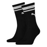 Puma Strømper 2P Crew Heritage Stripe Socks Svart Str 39/42