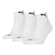 Puma Strømper 3P Cushioned Quarter Sock Hvit Str 39/42