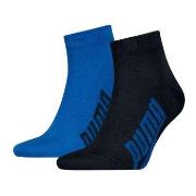 Puma Strømper 2P Lifestyle Quarter Sock Blå Str 35/38