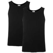 Resteröds 2P Organic Cotton Tank Top Slim Fit Svart økologisk bomull S...