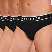 Schiesser 3P 95-5 Organic Cotton Rio Brief Helsvart bomull Small Herre