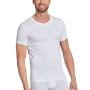 Schiesser Long Life Cotton V-Neck Hvit bomull Medium Herre