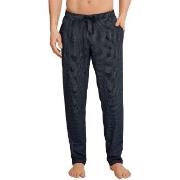 Schiesser Mix and Relax Jersey Lounge Pants Blå Mønster bomull Large H...