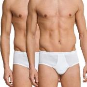 Schiesser 2P Original Classics Fine Rib Sport Briefs Hvit bomull Large...