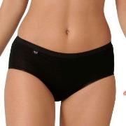 Sloggi Truser 3P Basic  Midi Svart bomull 42 Dame