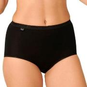 Sloggi Truser 4P Basic Plus Maxi Svart bomull 50 Dame