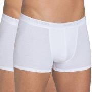 Sloggi 2P For Men Basic Short Hvit bomull Small Herre