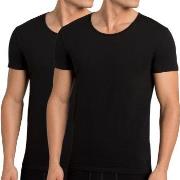 Sloggi 2P Men 24 7 T-Shirt Svart bomull Small Herre