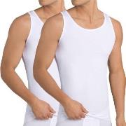 Sloggi 2P Men 24 7 Vest Hvit bomull Small Herre