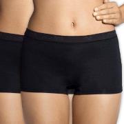 Sloggi Truser 2P Sensual Fresh Shorts Svart 36 Dame