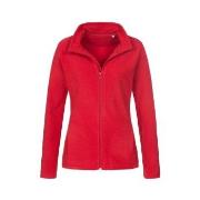 Stedman Active Fleece Jacket For Women Rød polyester Small Dame