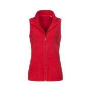 Stedman Active Fleece Vest For Women Rød polyester Medium Dame