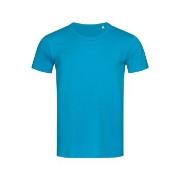 Stedman Ben (Crew Neck) For Men Blå ringspunnet bomull X-Large Herre