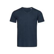 Stedman Ben V-neck For Men Marine ringspunnet bomull X-Large Herre