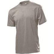 Stedman Classic Men T-shirt Grå bomull Medium Herre