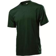 Stedman Classic Men T-shirt Mørkgrørnn  bomull XX-Large Herre