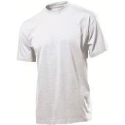 Stedman Classic Men T-shirt Hvit bomull Large Herre