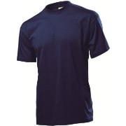 Stedman Classic Men T-shirt Marine bomull XX-Large Herre