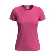 Stedman Classic Women T-shirt Mørkrosa bomull Small Dame