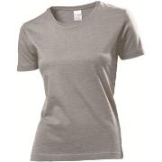 Stedman Classic Women T-shirt Mørkgrå  bomull Medium Dame