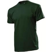 Stedman Comfort Men T-shirt Mørkgrørnn  bomull Small Herre