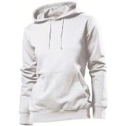 Stedman Sweatshirt Hooded Women Hvit Small Dame