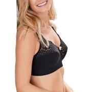 Swegmark BH Cotton Bloom Fairtrade Soft Bra Svart bomull B 95 Dame