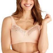 Swegmark BH Cotton Bloom Fairtrade Soft Bra Krem bomull B 90 Dame