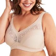 Swegmark BH Cotton Star Soft Bra Beige bomull C 90 Dame