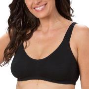 Trofe Comfort Lounge Bra BH Svart bomull B 80 Dame