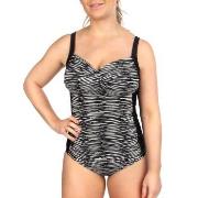 Trofe Graphic Bali Swimsuit Svart/Hvit C 36 Dame