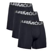 Under Armour 3P Charged Cotton 6in Boxer Svart Small Herre