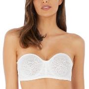 Wacoal BH Halo Lace Strapless Bra Benhvit B 75 Dame