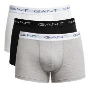 Gant 3P Essential Basic CS Trunks Grå/Svart bomull Medium Herre