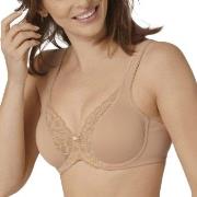 Triumph BH Modern Lace Cotton Underwire Bra Beige C 95 Dame