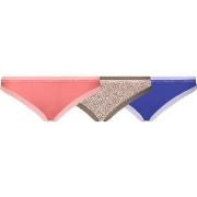 Calvin Klein Truser 3P Bottoms Up Refresh Bikinis Blå/Rosa nylon Mediu...