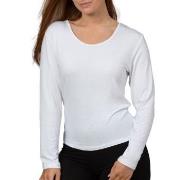 Trofe Bamboo Solids Longsleeve Top Hvit Bambus XX-Large Dame