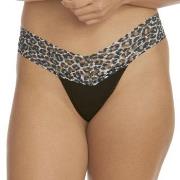 Hanky Panky Truser Classic Cotton Low Rise Thong Svart mønstret bomull...