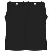 Dovre 2P Organic Cotton Singlet Svart økologisk bomull Large Herre