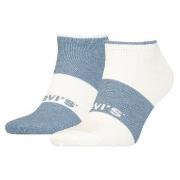 Levis Strømper 2P Unisex Sustainable Low Cut Socks Hvit/Blå Str 39/42