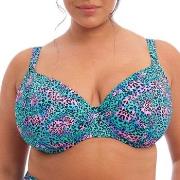 Elomi Electric Savannah UW Plunge Bikini Top Leopard G 80 Dame