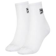 Puma Strømper 2P Mesh Short Socks Hvit Str 39/42 Dame