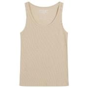 Bread and Boxers Women Ribbed Tank Top Beige bomull X-Small Dame